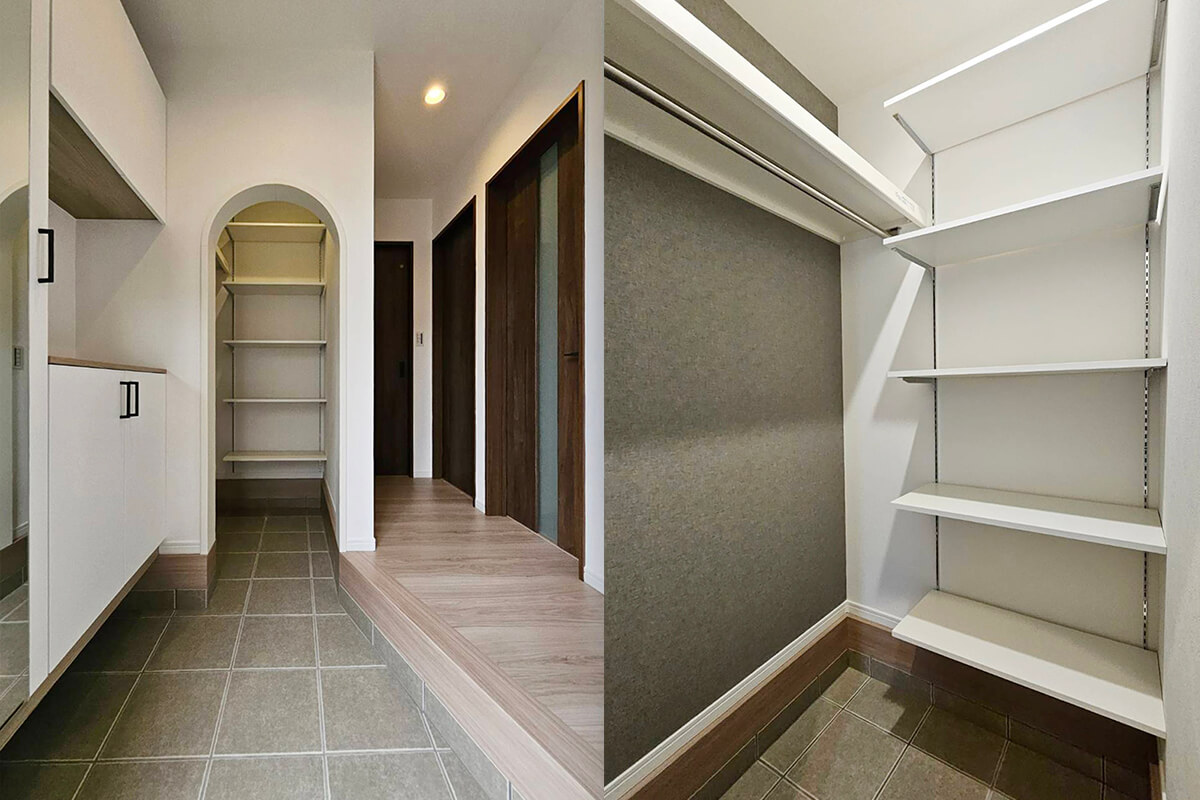 光と収納にこだわった家